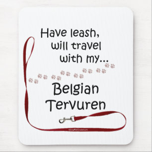 Belgiska Tervuren Travel Leash Musmatta