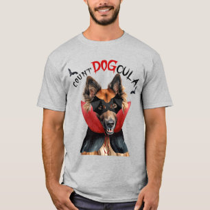 Belgiska Tervuren Vampire Hund Funny Halloween T Shirt