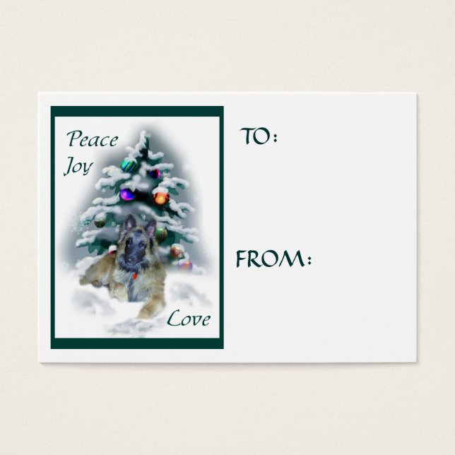 Belgiska tervuryjulgåvor Namn bricka Visitkort (Framsidan)