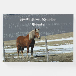 Belgiska utkast till häst i Paddock Guest Bok