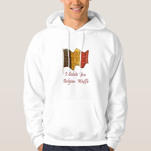 Belgiska våfflen hoodie (Framsida)