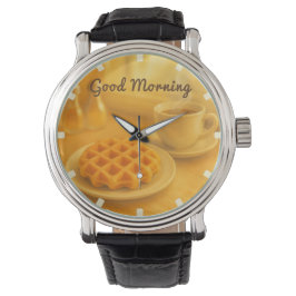 Belgiska Waffle & Coffee Watch - Bra Morgon Vibes Armbandsur