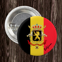 Belgiskknapp, patriotisk belgisk Flagga mode