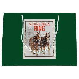 Belgiskt hästteam Sleigh Klockor Ring