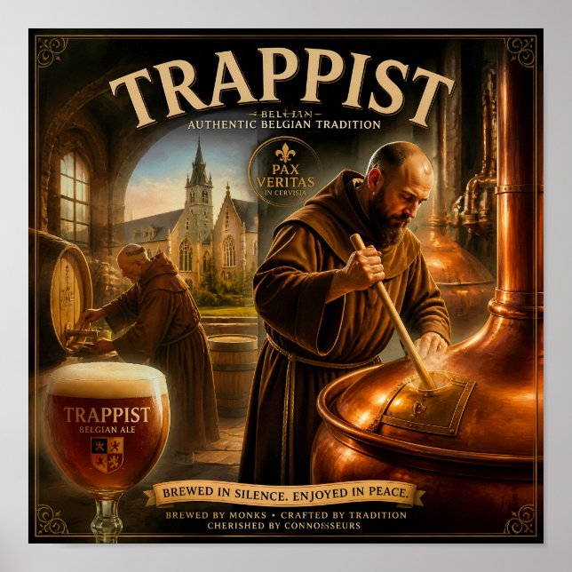 Belgiskt klosterbryggeri arv Poster (Framsidan)