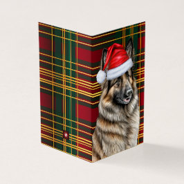 Belgiskt Tervuren Hund-Helgdag-julkort Kort