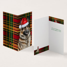 Belgiskt Tervuren Hund-Helgdag-julkort Kort