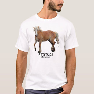 Belgiskt utkast till hästkonst ATTITUDE T-Shirt