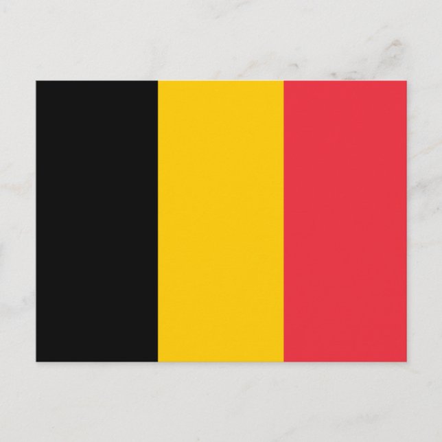 Belgiskt vykort för Flagga (Framsida)