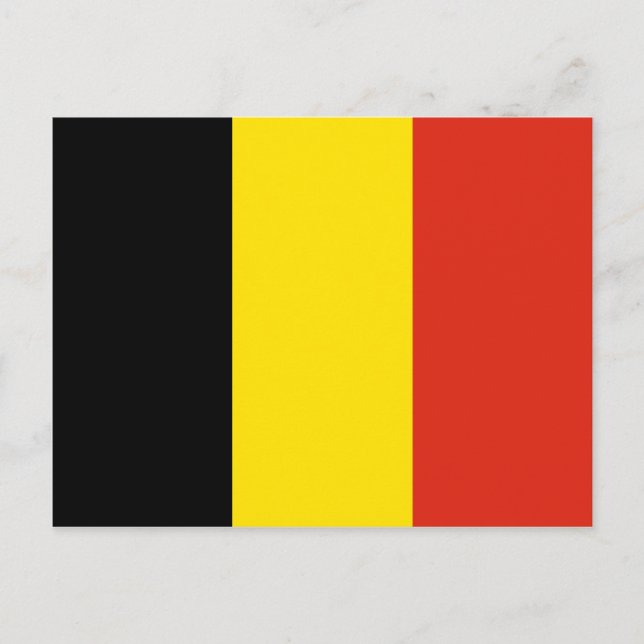 Belgiskt vykort för Flagga (Framsida)