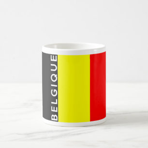 belgium belgique land fransk text namn kaffemugg