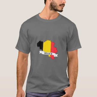 belgium flag map t shirt
