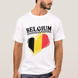 Belgium flag t shirt