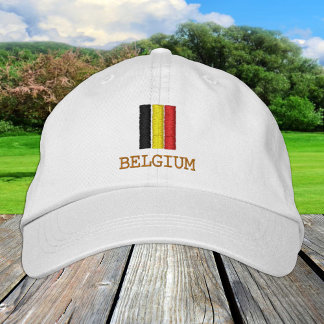 Belgium Hat, Patriotic Belgian Flag fashion  Broderad Keps