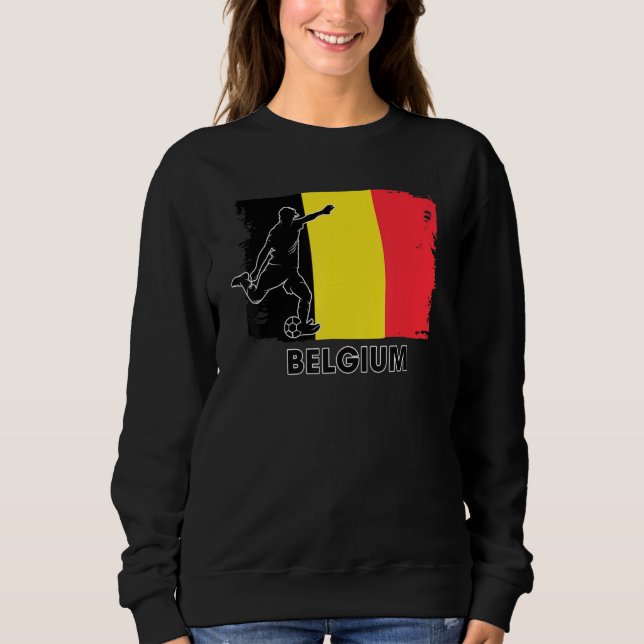 Belgium Soccer Fan  2022 National Football Team Fl T Shirt (Framsida)
