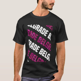 Belgrad Camo Mönster Rosa Camouflage T Shirt