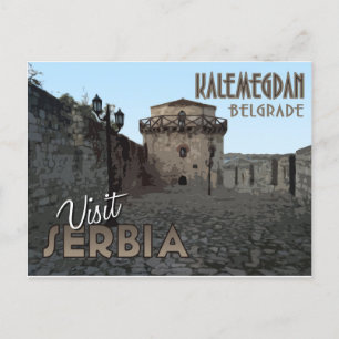 Belgrad, Kalemegdan, Serbien - Besök Serbien... Vykort
