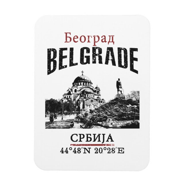 Belgrad Magnet (Vertikal)