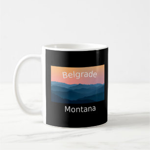 Belgrad Montana Mountain sunset hometown Kaffemugg