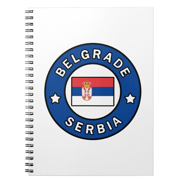 Belgrad Serbien Anteckningsbok (Framsidan)