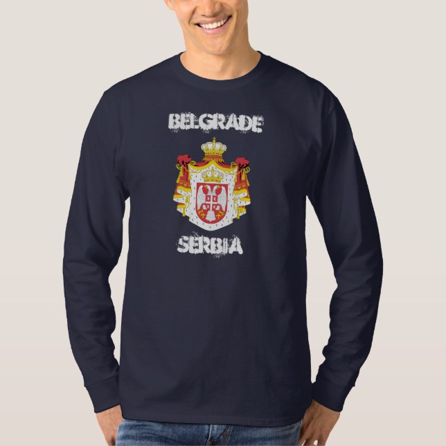 Belgrad, Serbien jackande arm Tee (Framsida)