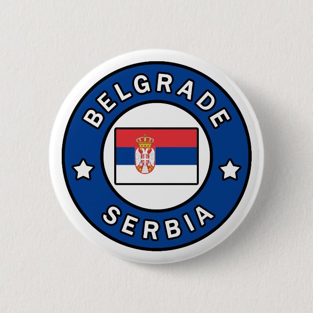 Belgrad Serbien Knapp (Framsida)