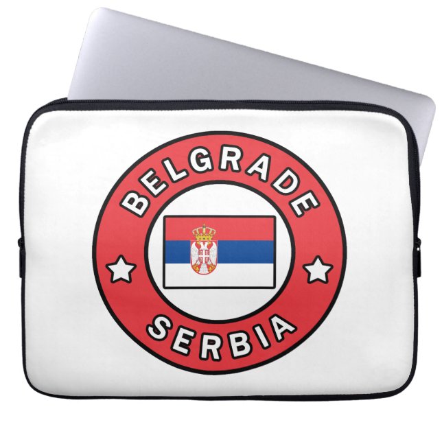 Belgrad Serbien Laptop Fodral (Framsidan)