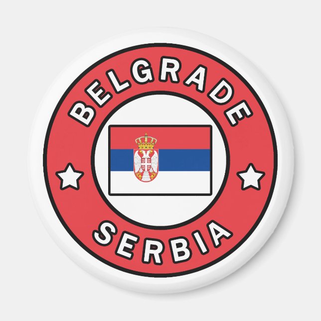 Belgrad Serbien Magnet (Framsidan)