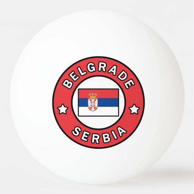 Belgrad Serbien Pingisboll (Framsidan)