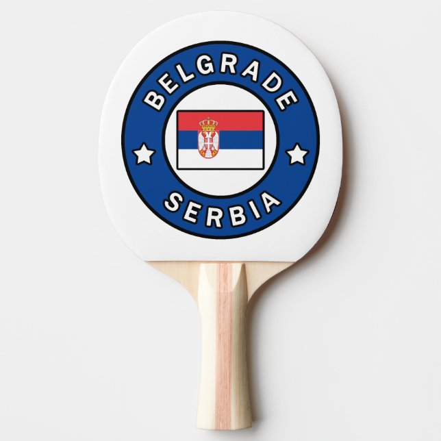 Belgrad Serbien Pingisracket (Framsidan)