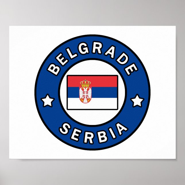 Belgrad Serbien Poster (Framsidan)