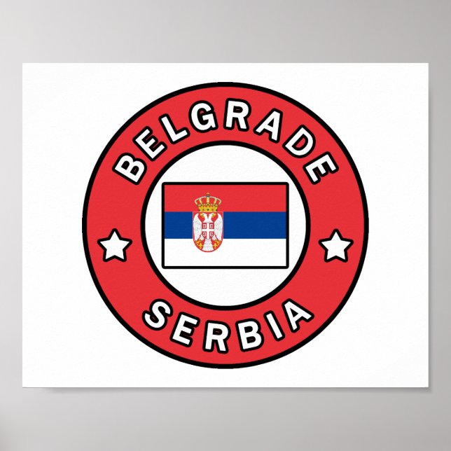 Belgrad Serbien Poster (Framsidan)