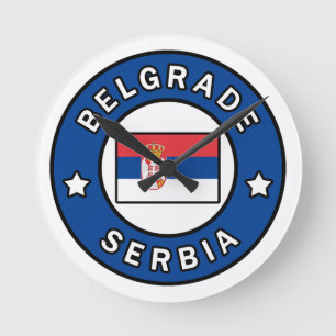 Belgrad Serbien Rund Klocka