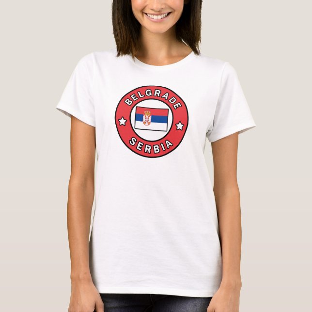 Belgrad Serbien T Shirt (Framsida)