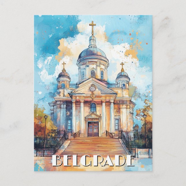 Belgrad Serbien Travel Vykort (Framsida)