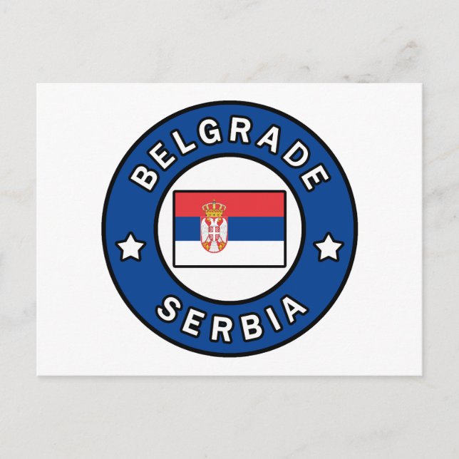 Belgrad Serbien Vykort (Framsida)