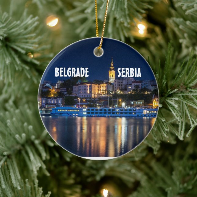 Belgrad Serbiens sceniska julprydnad Julgransprydnad Keramik (Träd)
