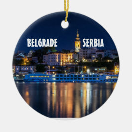 Belgrad Serbiens sceniska julprydnad Julgransprydnad Keramik