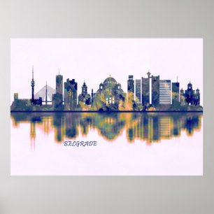 Belgrad Skyline Poster