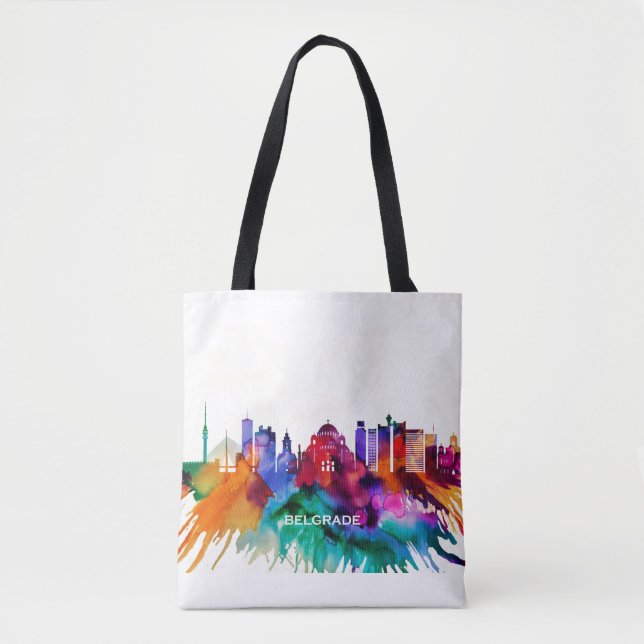 Belgrad Skyline Tygkasse (Framsida)