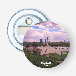 Belgrad souvenirmagnet vy från Kalemegdan Flasköppnare