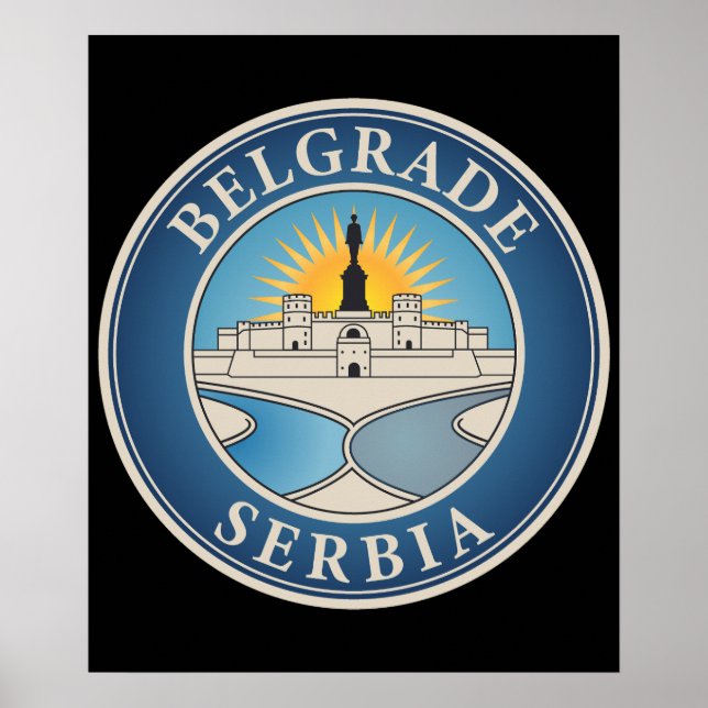 Belgrade Serbia Eastern Europe Poster (Framsidan)