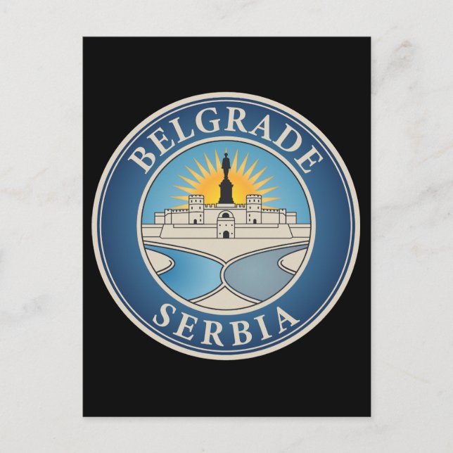 Belgrade Serbia Eastern Europe Vykort (Framsida)