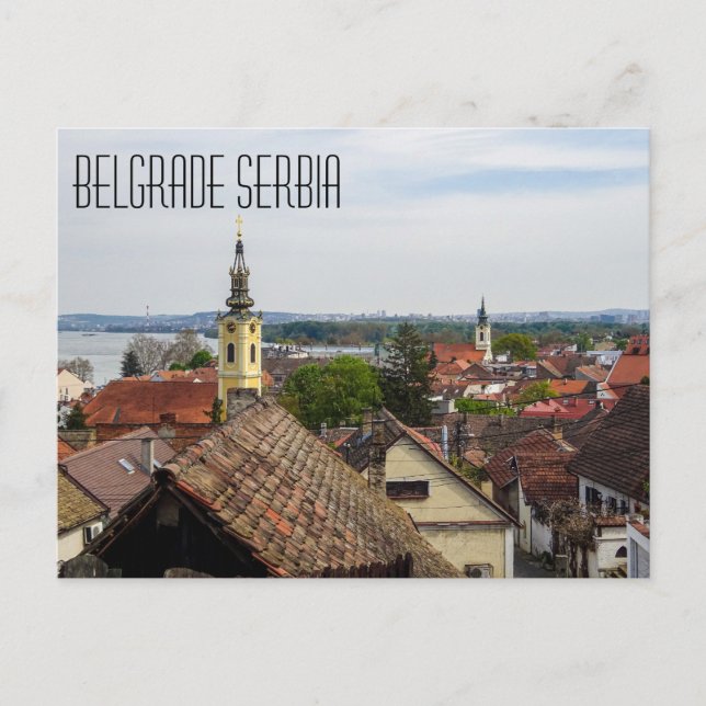 Belgrade Serbien vykort (Framsida)