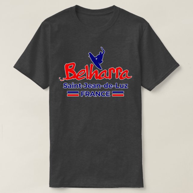 Belharra Surfa Break Frankrike T Shirt (Design framsida)