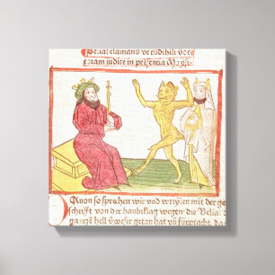 Belial dansar för kungen Solomon Canvastryck