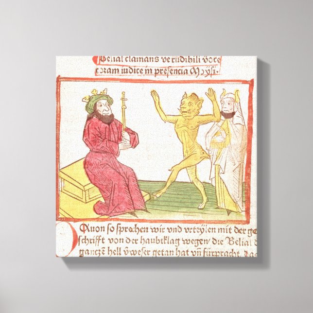 Belials dans before Kung Solomon Canvastryck (Framsida)
