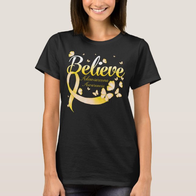 Believe ADENOSARCOMA Butterfly T Shirt (Framsida)