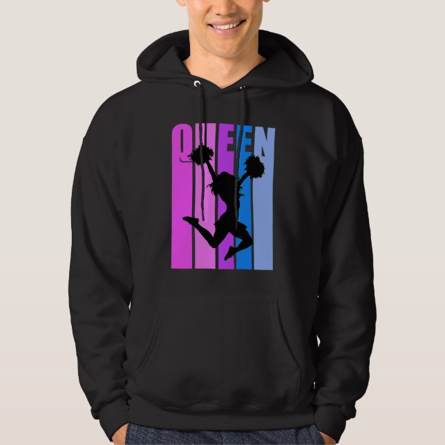 Believe Cheerleading Queen Cheer Girl Cheerleader  Hoodie (Framsida)