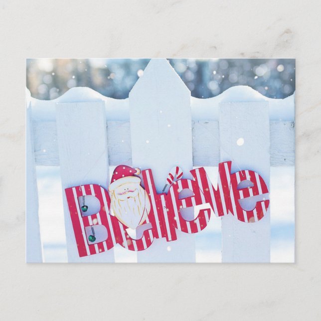 BELIEVE CHRISTMAS | HELGDAG PHOTO POSTCARD HELG VYKORT (Framsida)